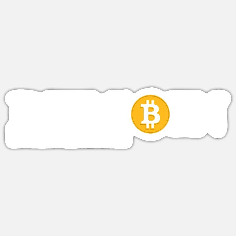 Bitcoin Logo - Krypto Fan - Kryptowährung Bitcoin Sticker Größe S (10 x 10 cm)