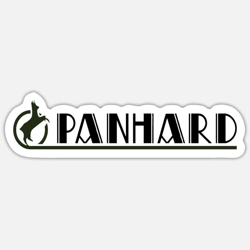 PANHARD - Sticker taille S (10 x 10 cm) - blanc mat
