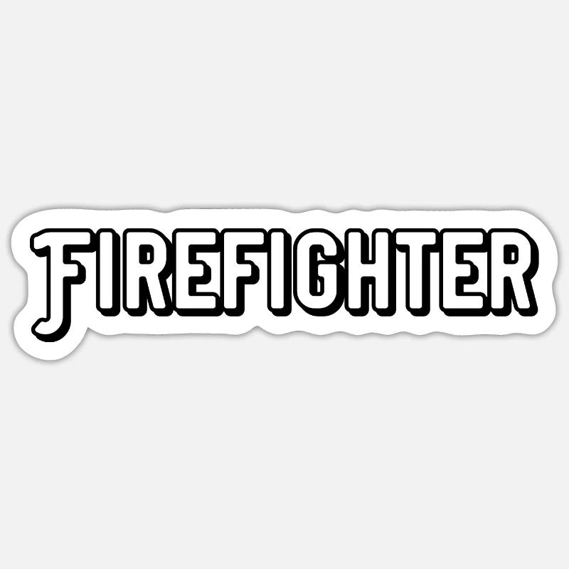 Firefighter Sticker size S (10 x 10 cm)