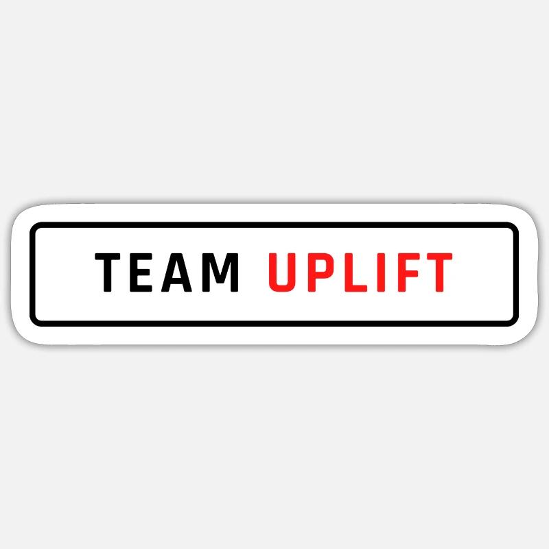 team uplift - Sticker Größe S (10 x 10 cm) - Mattweiß