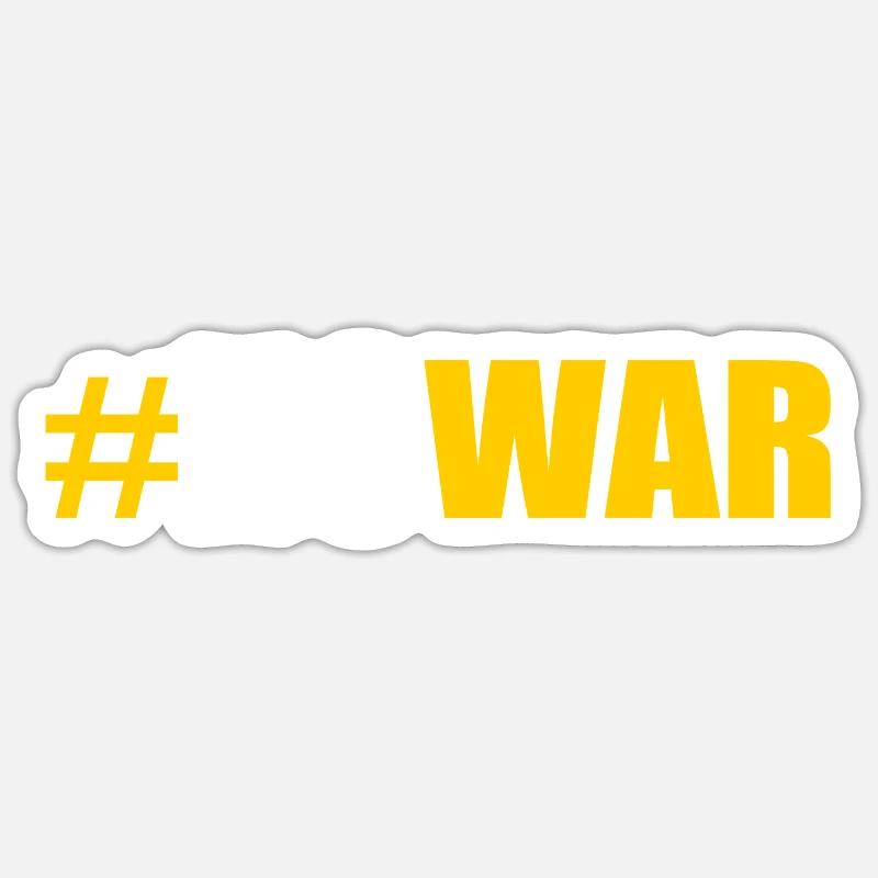No war - Sticker size S (10 x 10 cm) - white matte