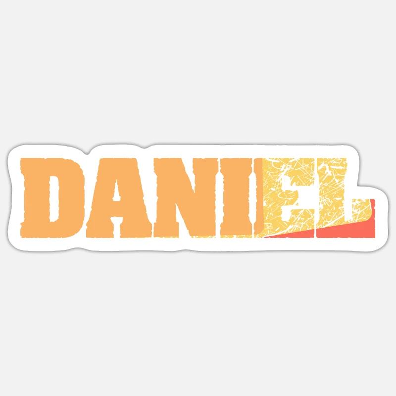 Daniel Gift Idea - Sticker size S (10 x 10 cm) - white matte