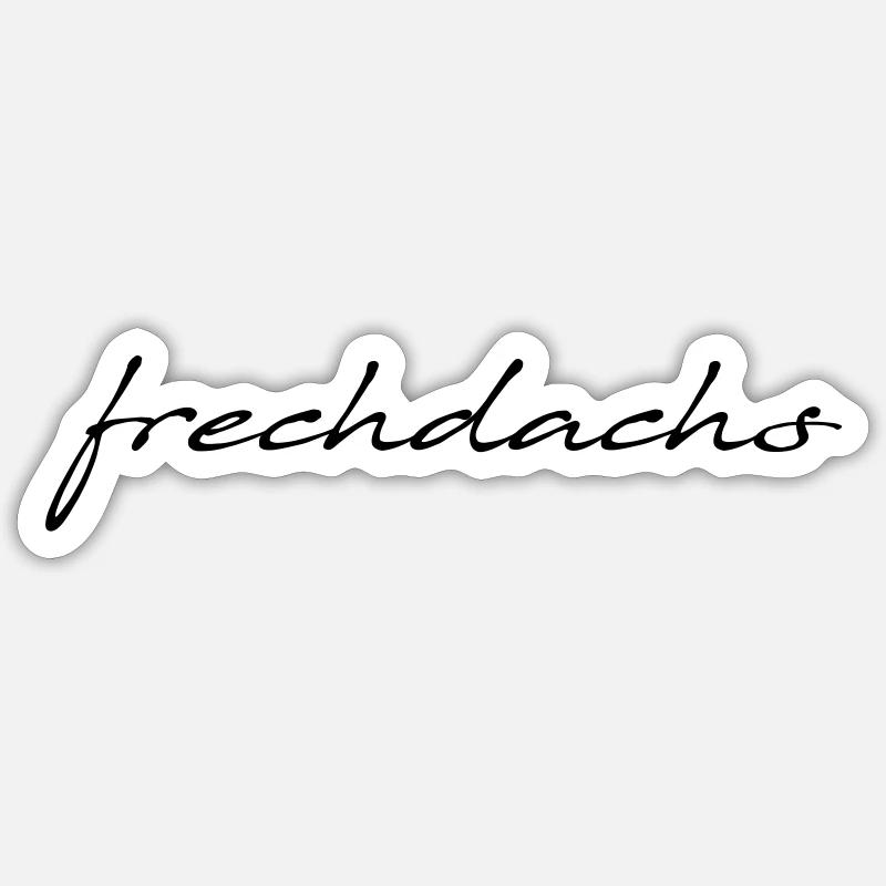Frechdachs - Sticker Größe S (10 x 10 cm) - Mattweiß