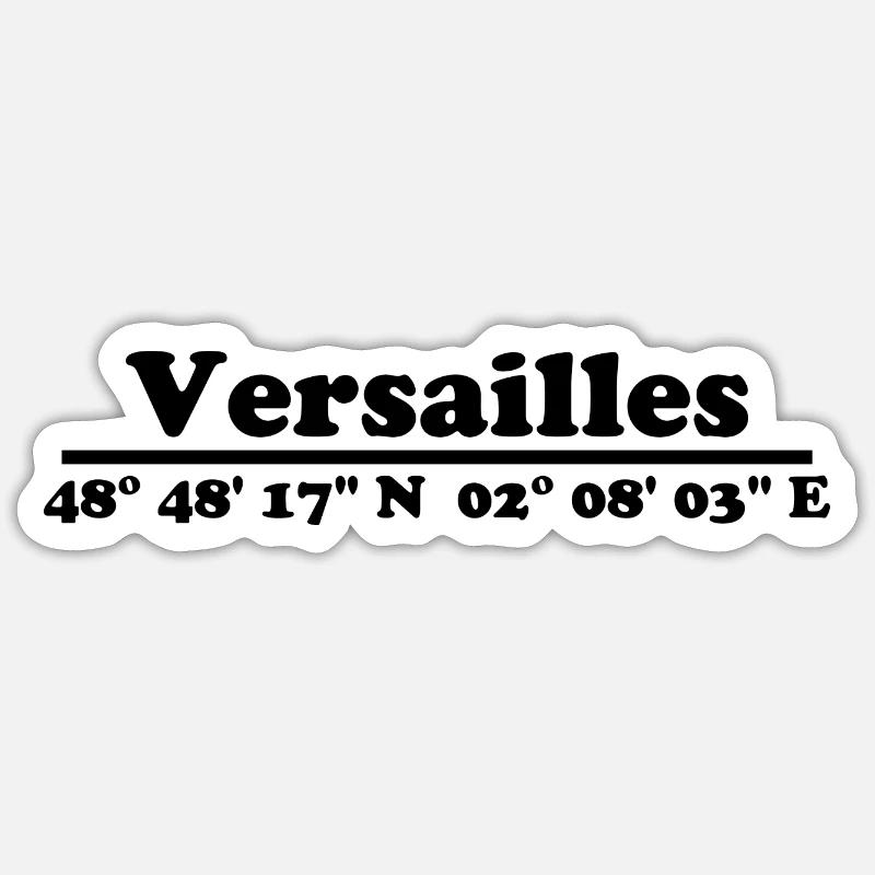Coordonnées de Versailles Sticker taille S (10 x 10 cm)