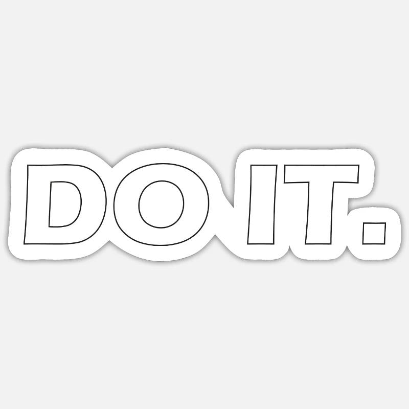 Do It. Sticker size S (10 x 10 cm)