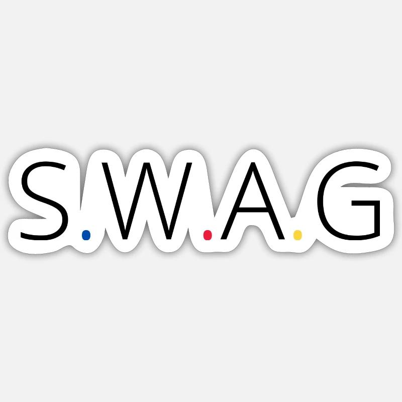 Swag - Sticker size S (10 x 10 cm) - white matte