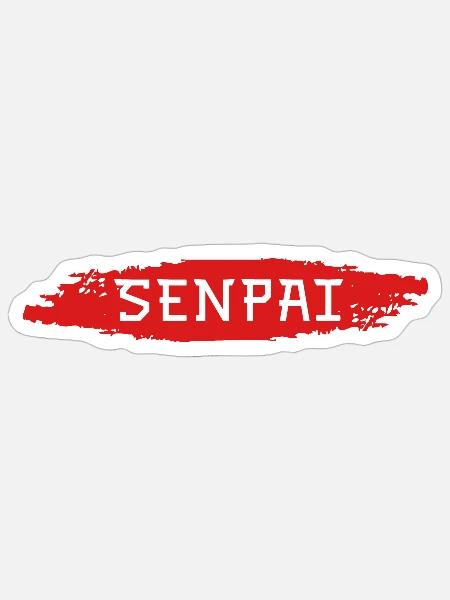 Senpai Japan - Sticker Größe S (10 x 10 cm) - Mattweiß