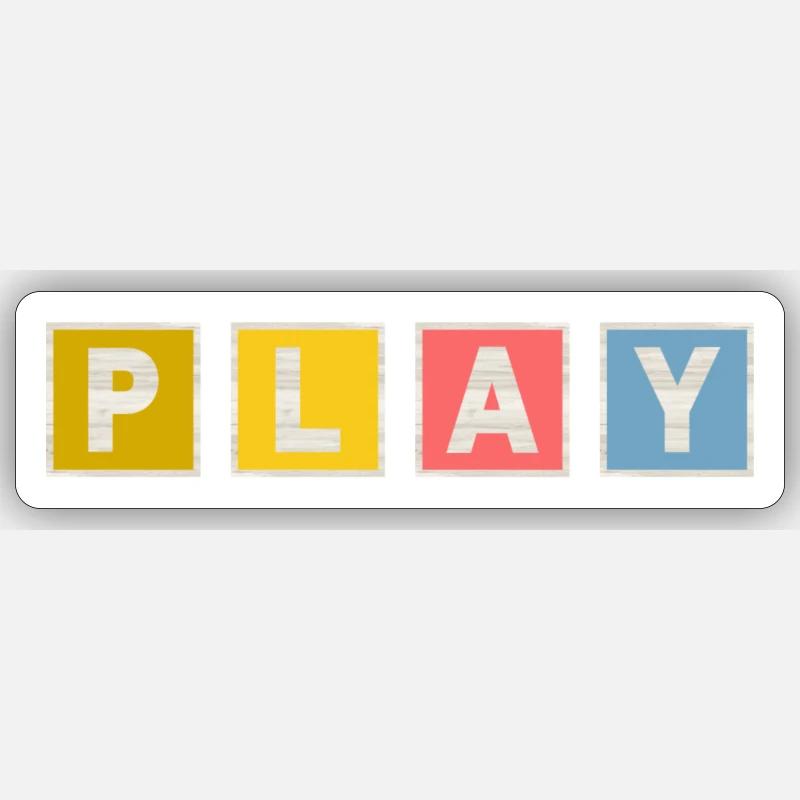 Play Sticker size S (10 x 10 cm)