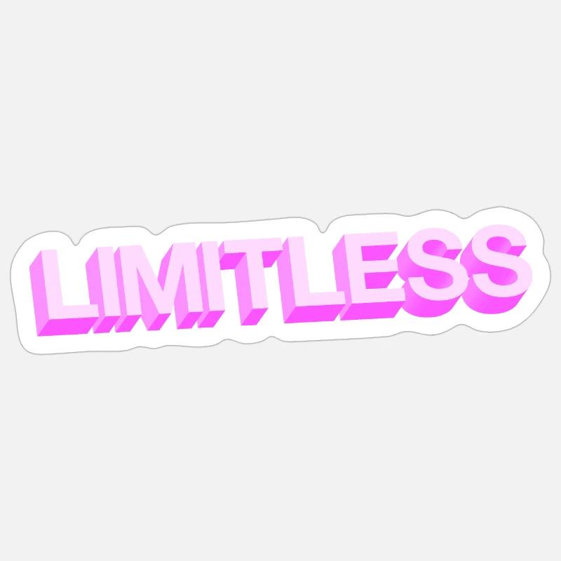 ILLIMITÉ Sticker taille S (10 x 10 cm)