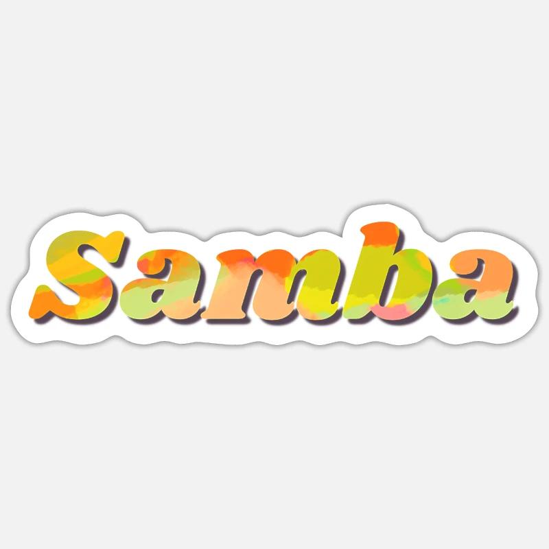 Samba Sticker size S (10 x 10 cm)