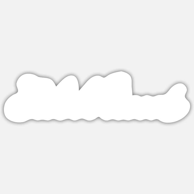 Edelbraut - Sticker Größe S (10 x 10 cm) - Mattweiß