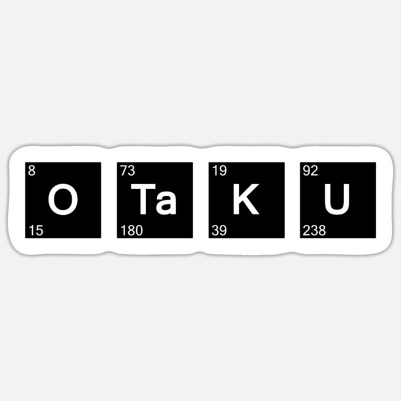 Otaku and scientist Sticker size S (10 x 10 cm)