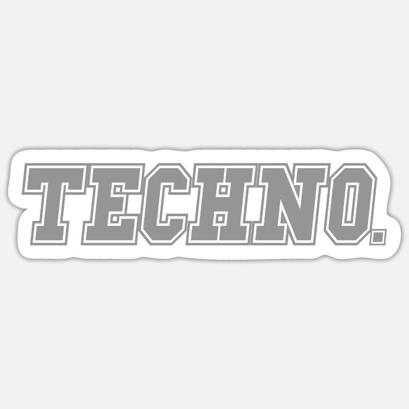 Techno Raver Sticker size S (10 x 10 cm)