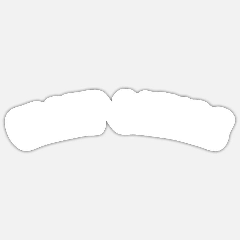 Crazy Razors - Sticker size S (10 x 10 cm) - white matte