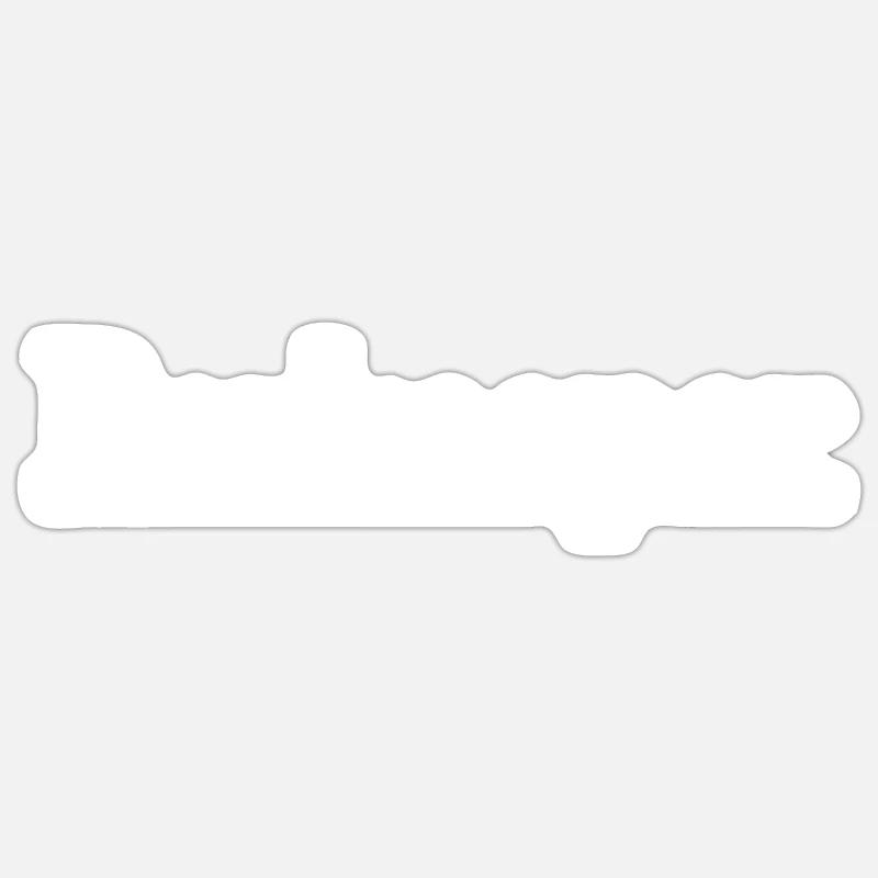 Barman - Sticker taille S (10 x 10 cm) - blanc mat