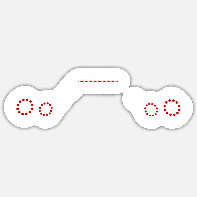 Feuer GTR Auto - Sticker Größe S (10 x 10 cm) - Mattweiß