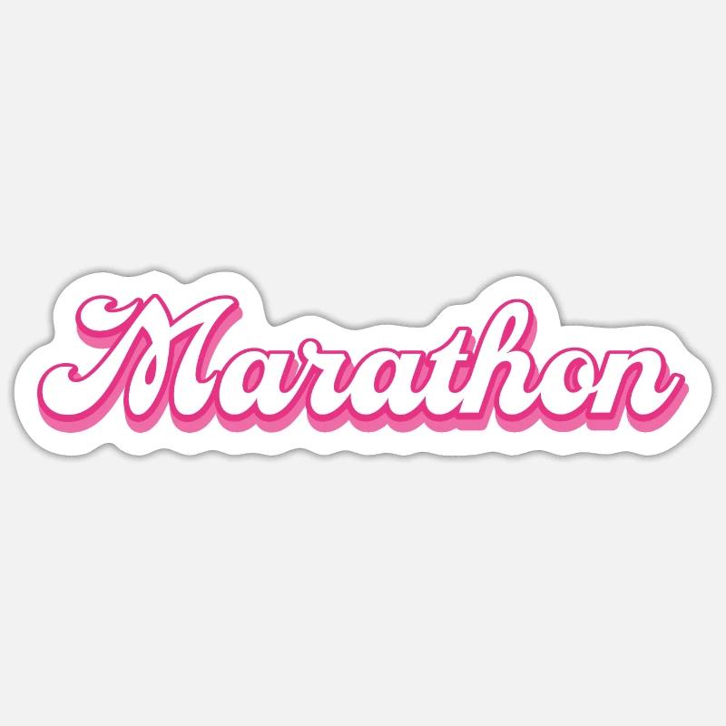 Marathon Marathon Runner Gift Sticker size S (10 x 10 cm)