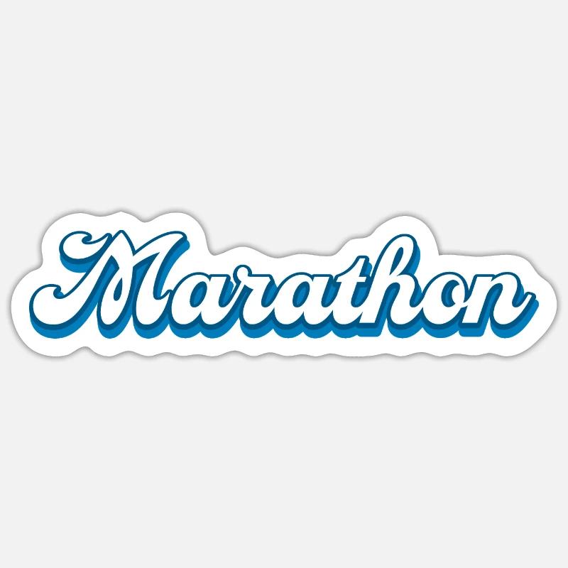 Marathon Marathon Runner Running Jogging Sticker size S (10 x 10 cm)