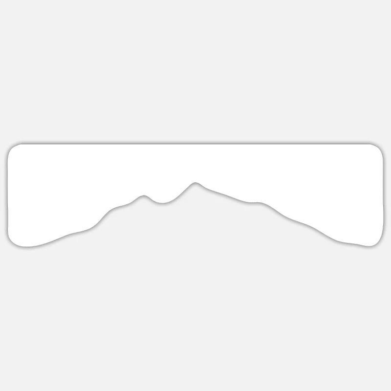 Mountain - Hikers - (2) Sticker size S (10 x 10 cm)