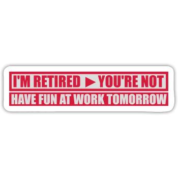 have fun at work - Sticker Größe S (10 x 10 cm) - Mattweiß - Vorne