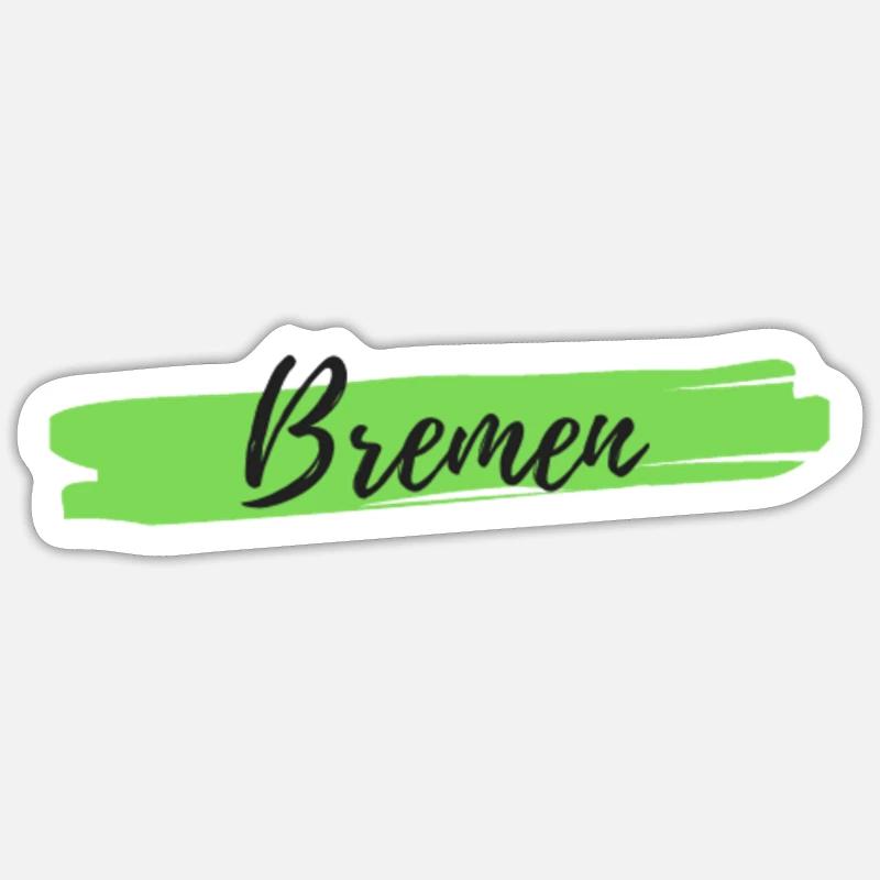 Brême - Sticker taille S (10 x 10 cm) - blanc mat