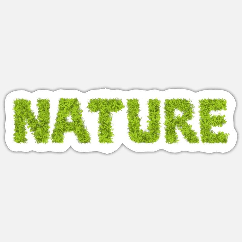 Nature - Sticker size S (10 x 10 cm) - white matte