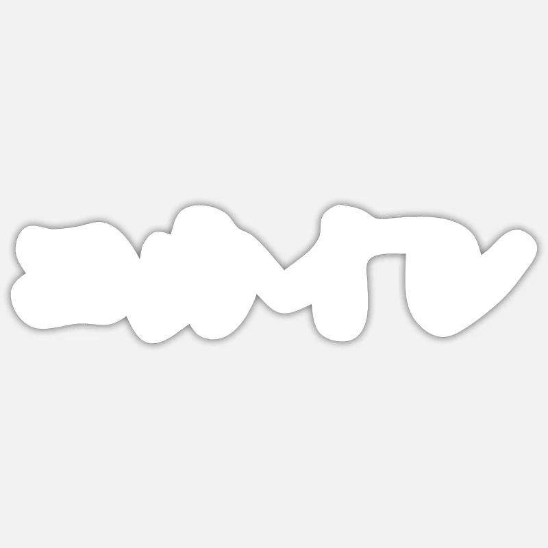 Japanese - Sticker size S (10 x 10 cm) - white matte