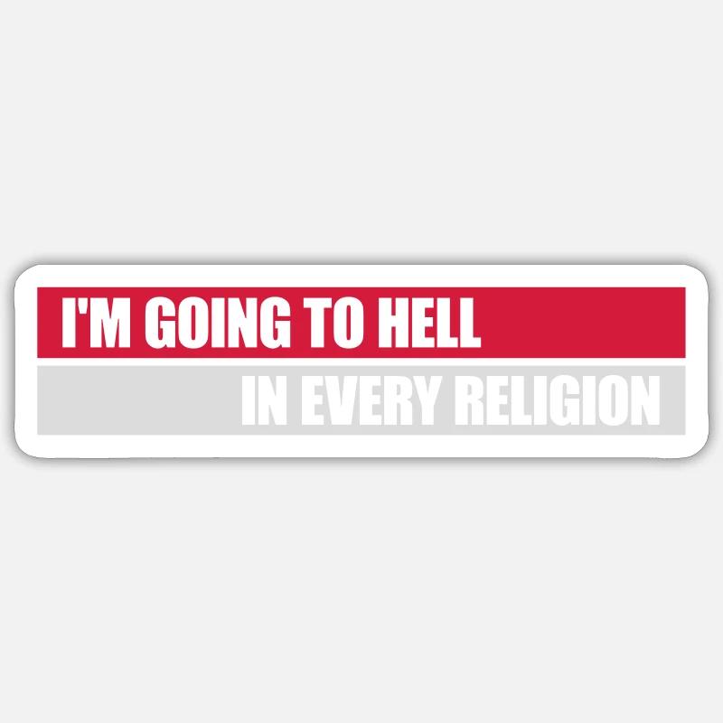Going to Hell Sticker size S (10 x 10 cm)