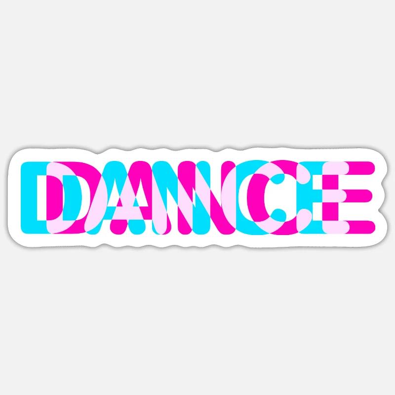 Dance - Sticker size S (10 x 10 cm) - white matte