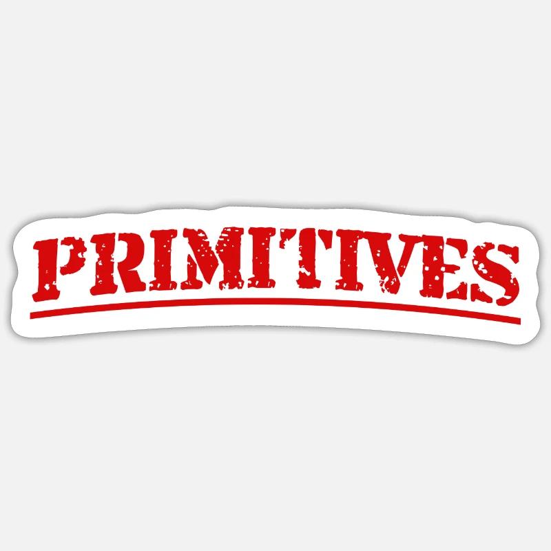 Primitifs - Sticker taille S (10 x 10 cm) - blanc mat