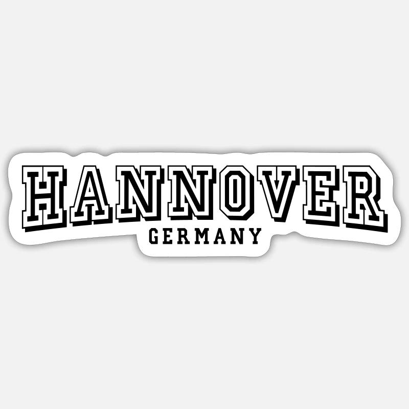 Hannover - Sticker Größe S (10 x 10 cm) - Mattweiß