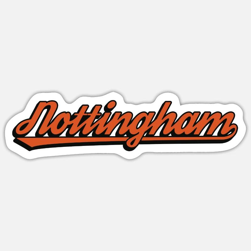 Nottingham - Sticker taille S (10 x 10 cm) - blanc mat