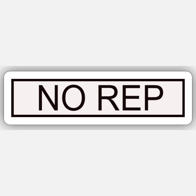 Pas de représentant Sticker taille S (10 x 10 cm)