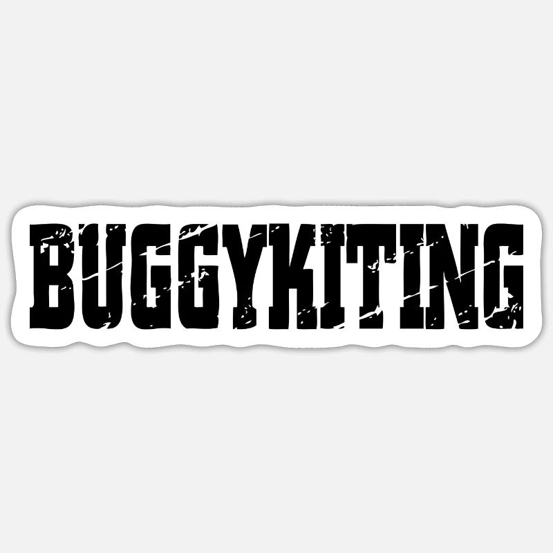 Buggy kiting Sticker size S (10 x 10 cm)