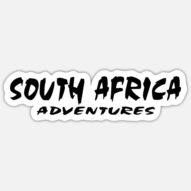 Afrique du Sud - Sticker taille S (10 x 10 cm) - blanc mat