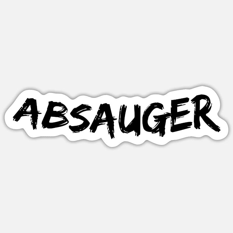 Absauger - Sticker Größe S (10 x 10 cm) - Mattweiß