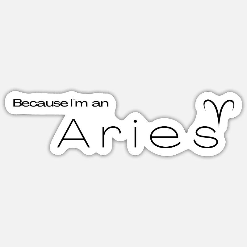 Widder Sticker Größe S (10 x 10 cm)