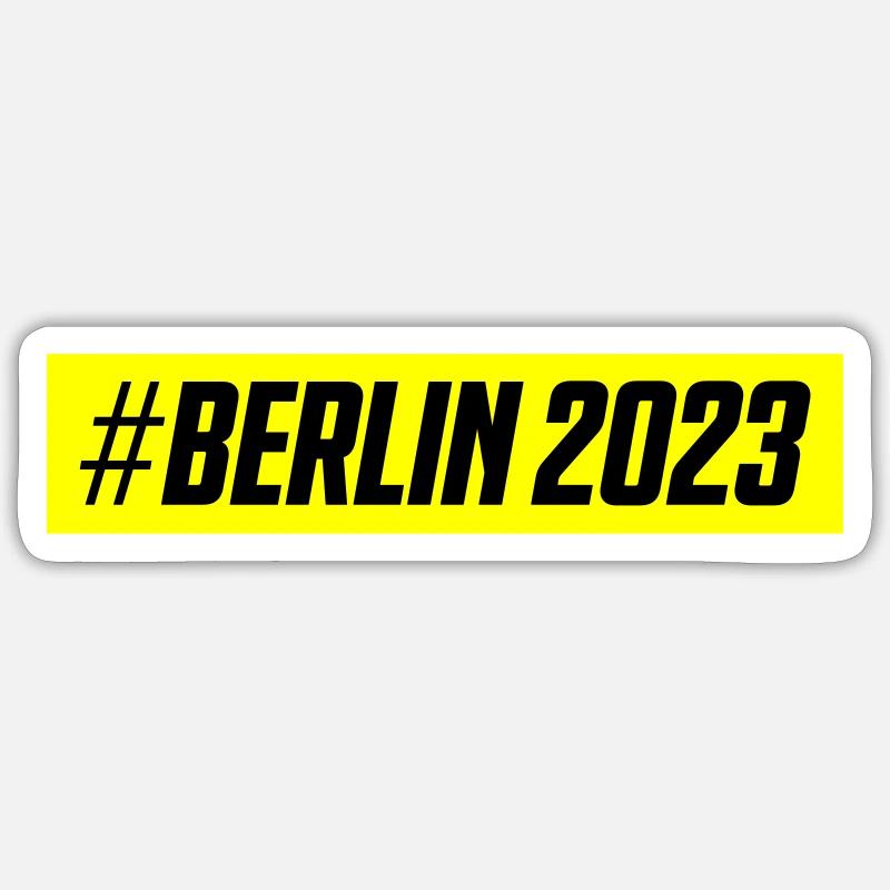 Berlin 2023 - Sticker Größe S (10 x 10 cm) - Mattweiß