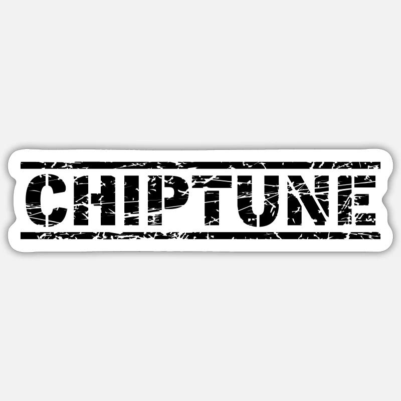 Chiptune - Sticker size S (10 x 10 cm) - white matte