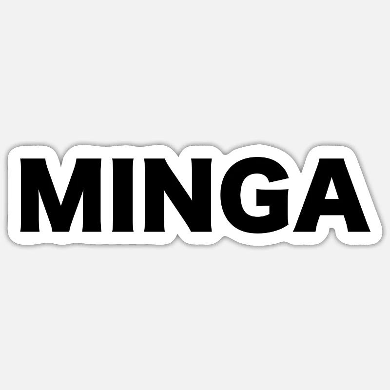 MINGA Sticker Größe S (10 x 10 cm)