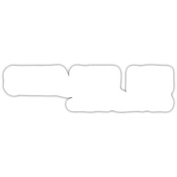 Triathlon Schwimmen Radfahren Laufen Sport - Sticker Größe S (10 x 10 cm) - Mattweiß - Vorne