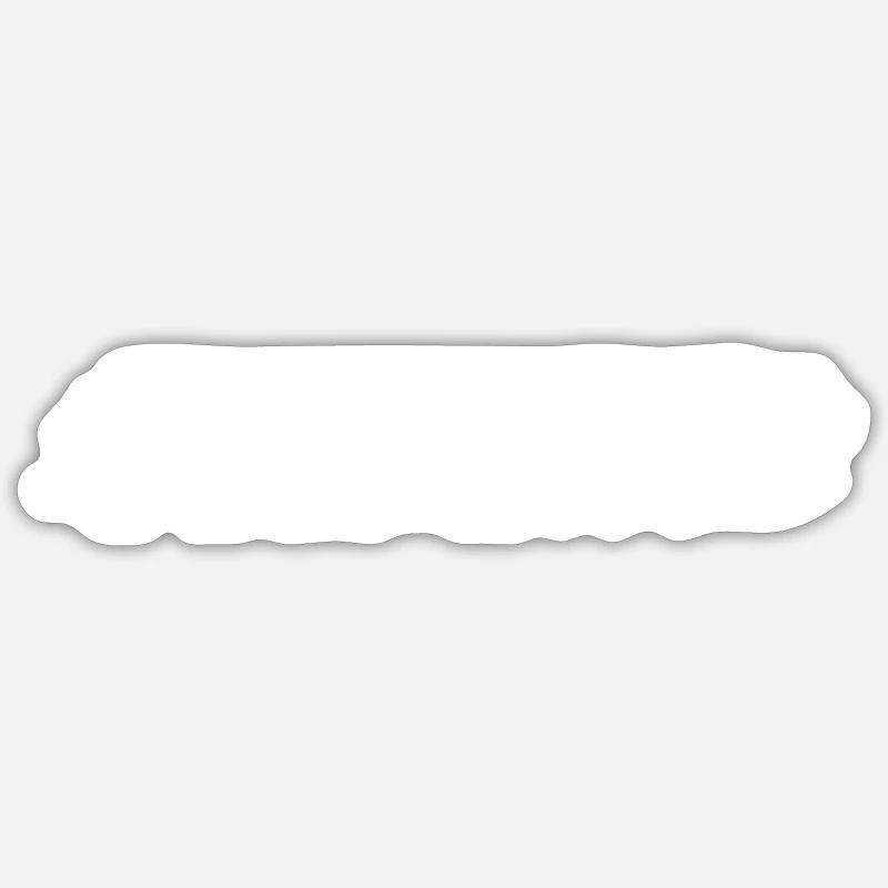 White minus dash line - Sticker size S (10 x 10 cm) - white matte