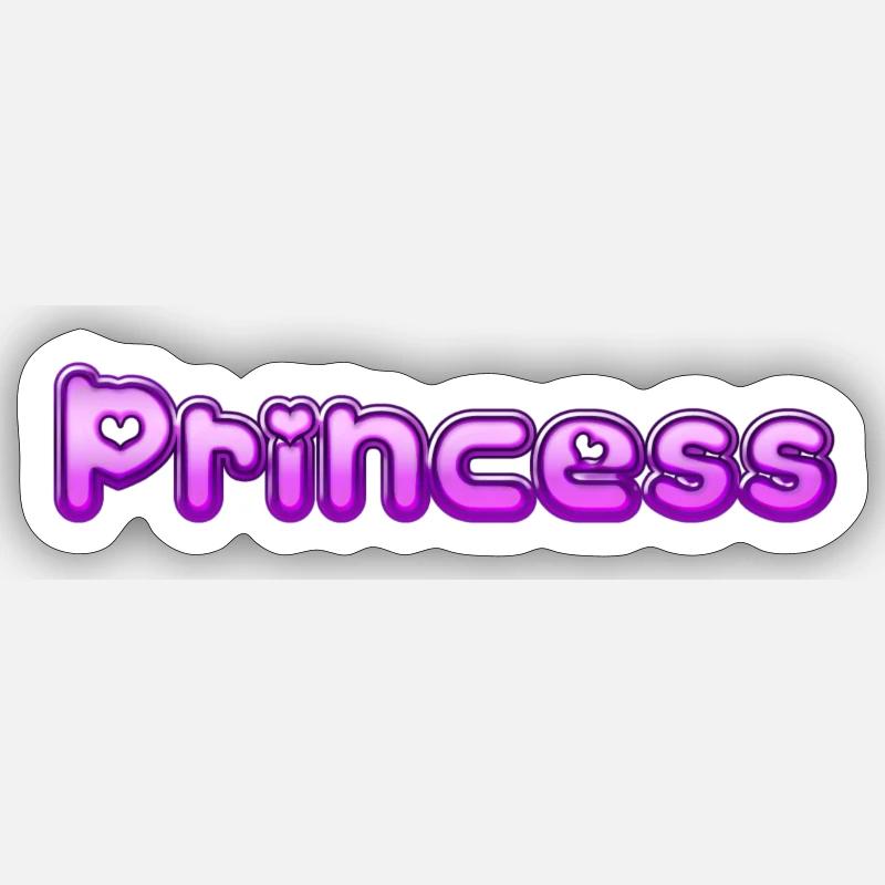 Text Princess Sticker Größe S (10 x 10 cm)
