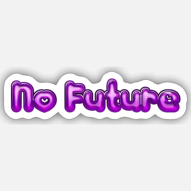 No Future Sticker Größe S (10 x 10 cm)