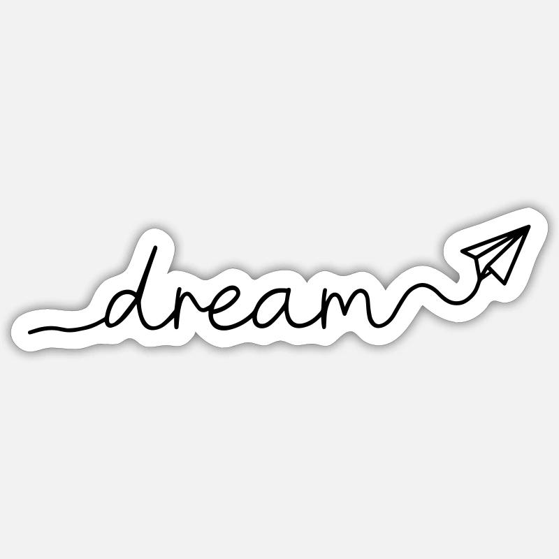 SOGNO - Sticker formato S (10 x 10 cm) - bianco opaco