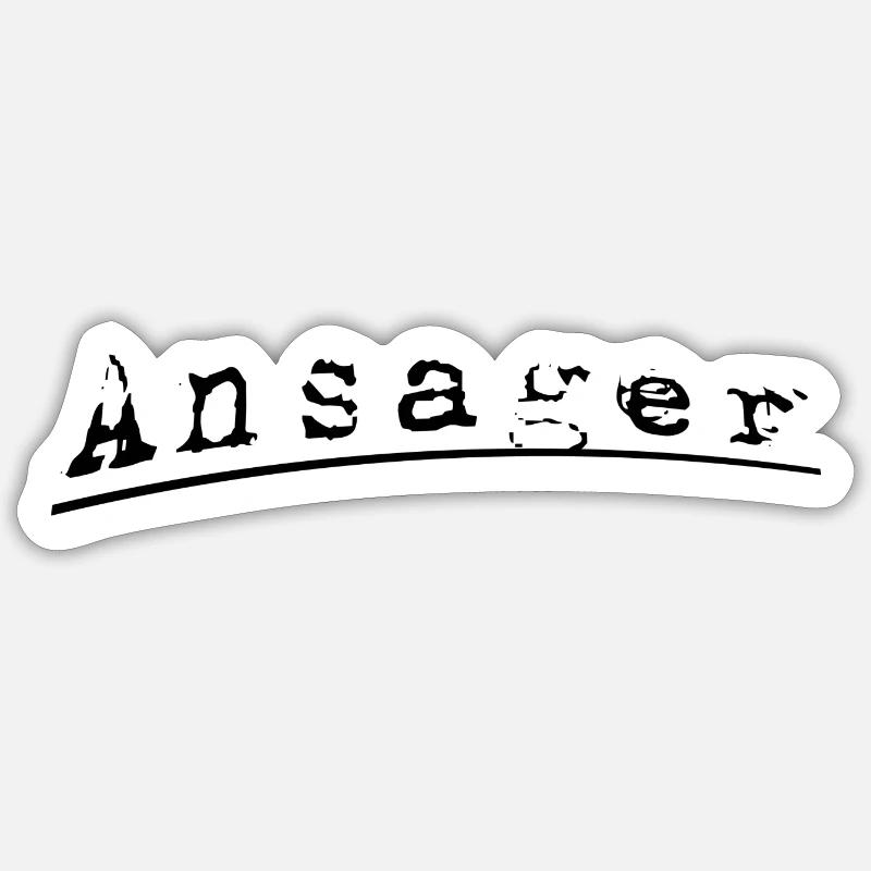 Ansager Sticker Größe S (10 x 10 cm)