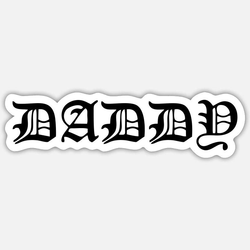 Daddy Sticker Größe S (10 x 10 cm)