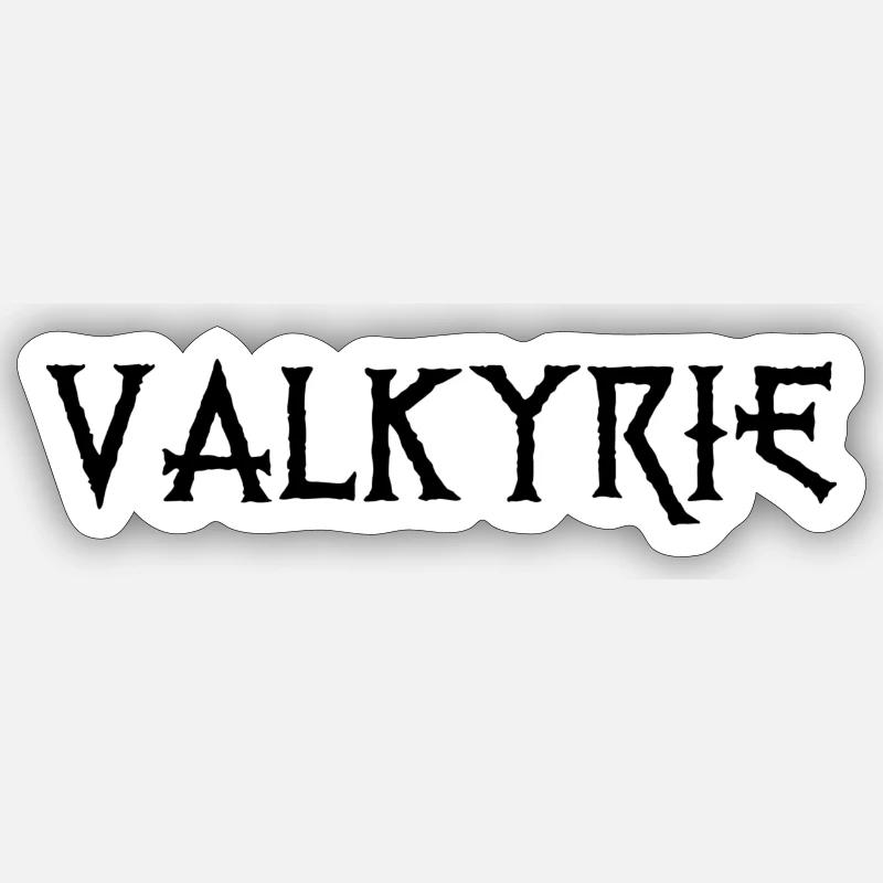Valkyrie - Sticker taille S (10 x 10 cm) - blanc mat