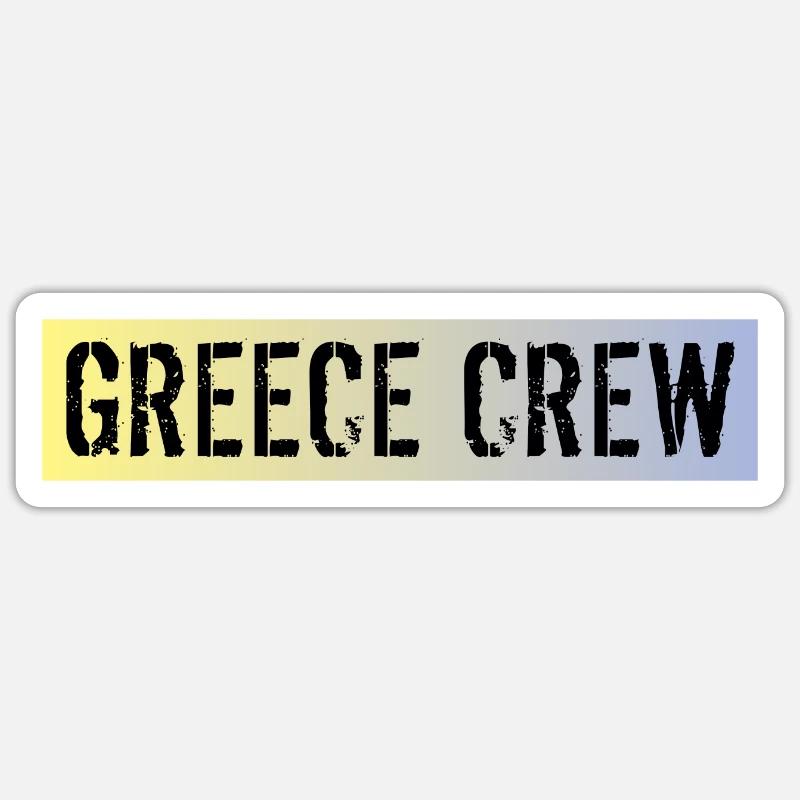Greece Crew Sticker size S (10 x 10 cm)