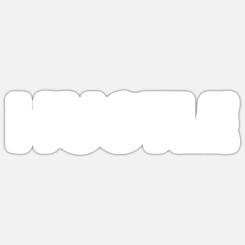 Hustle - Sticker size S (10 x 10 cm) - white matte